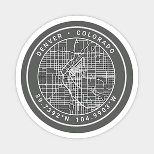 Denver Map Magnet